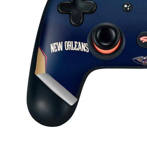 NBA New Orleans Pelicans Jersey Google Stadia Controller Skin